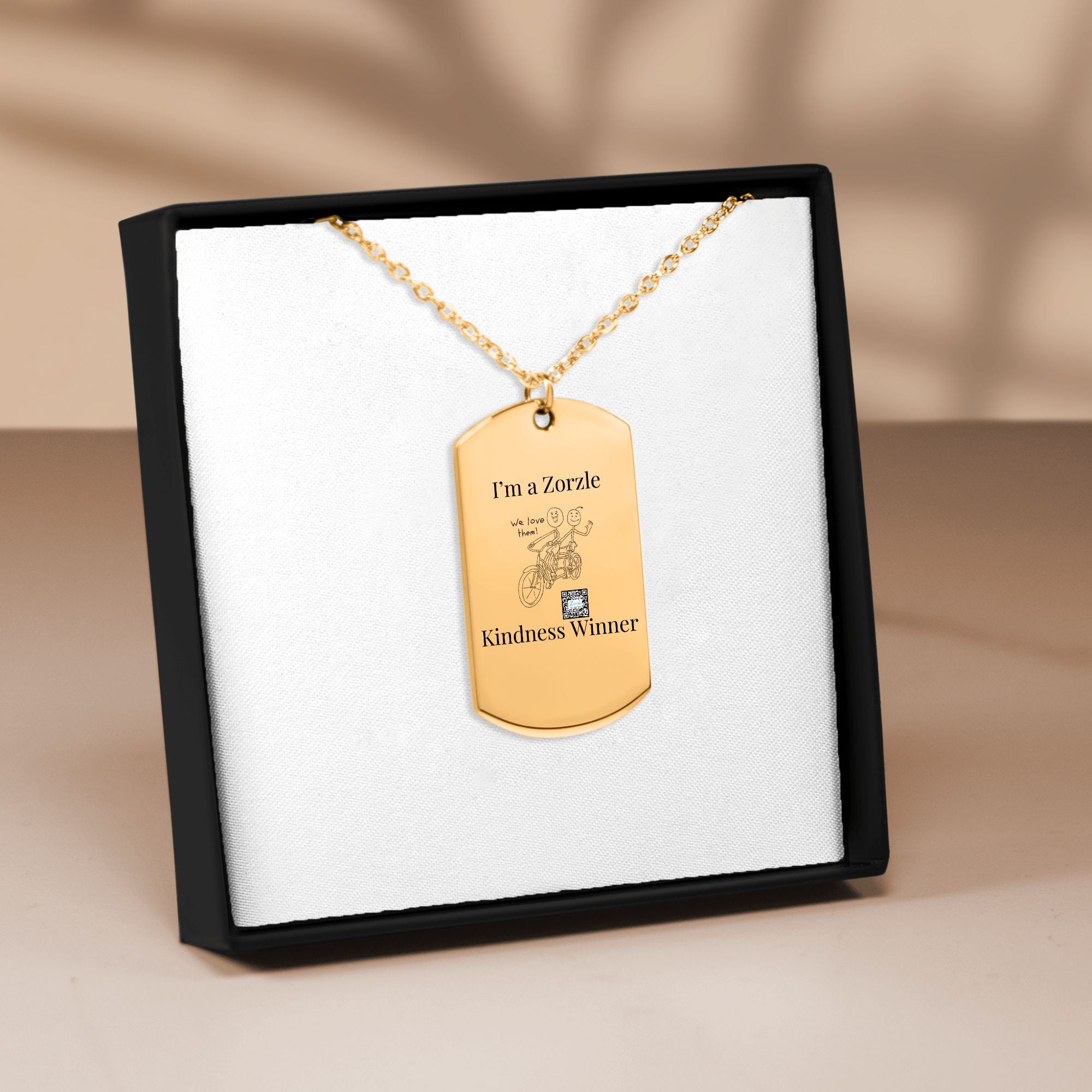 Zorzle Kindness Tag Necklace