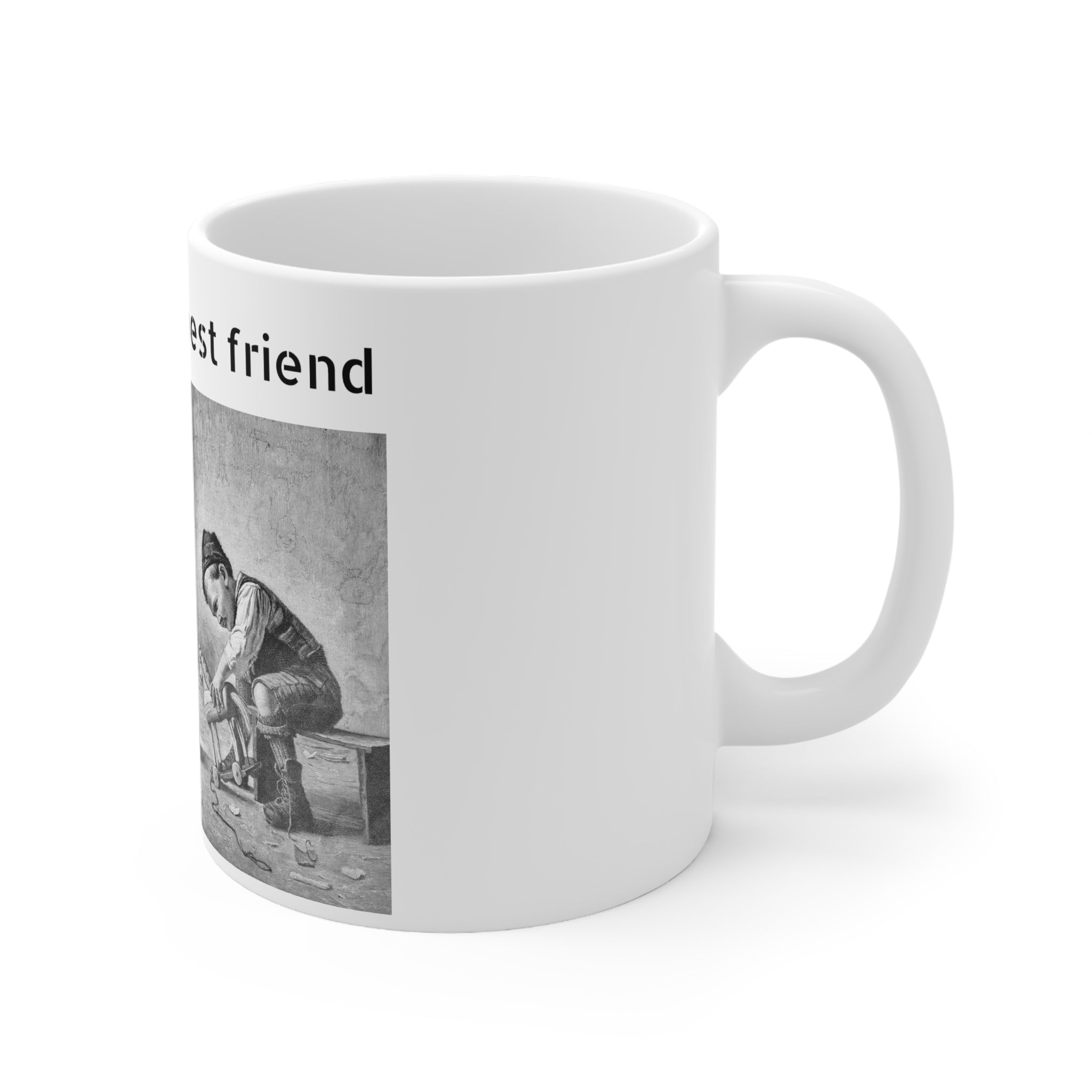 White Ceramic Mug, 11oz