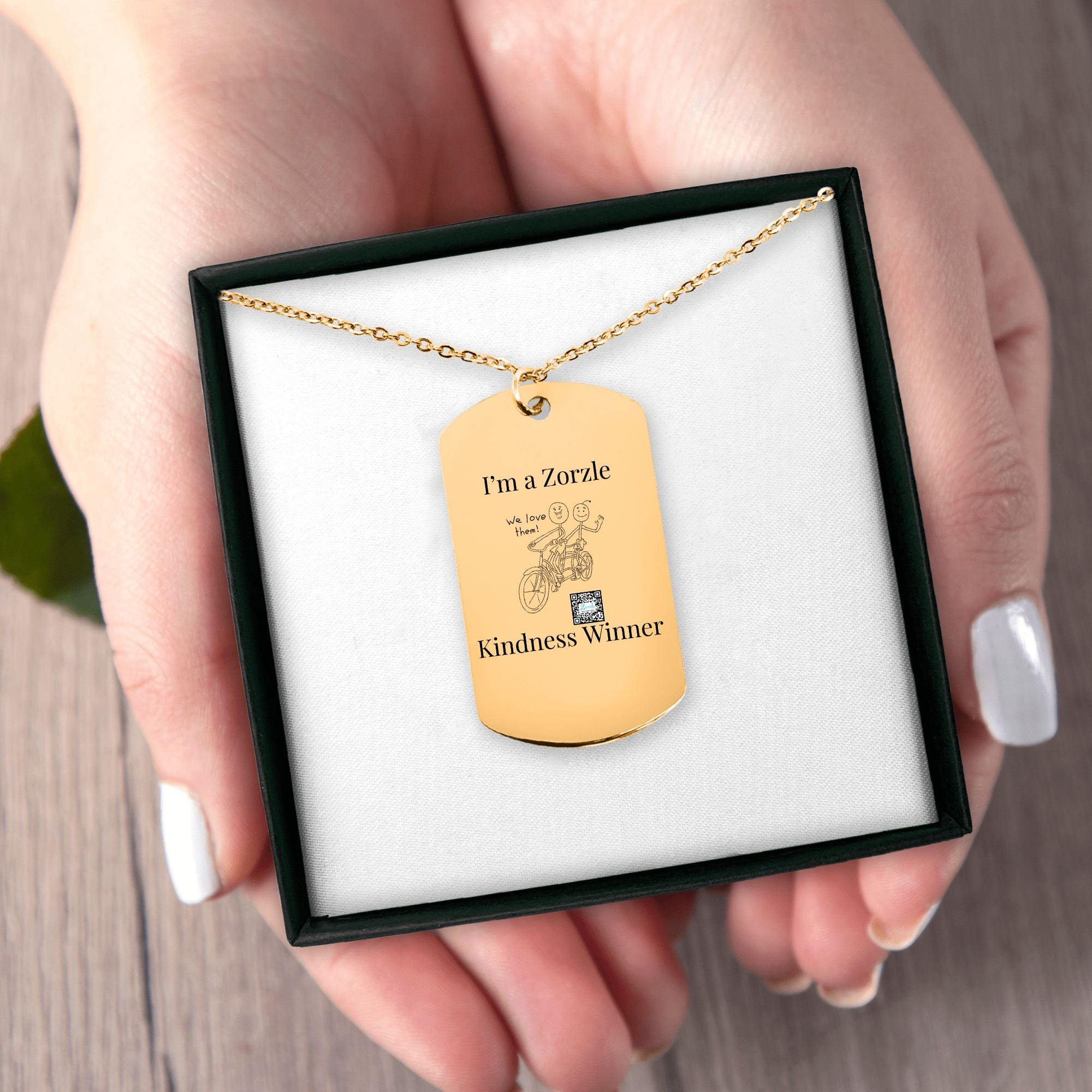 Zorzle Kindness Tag Necklace