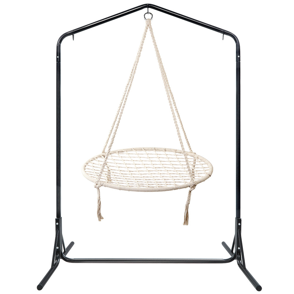 Gardeon Hammock Chair with Stand Nest Web Outdoor Swing 100cm