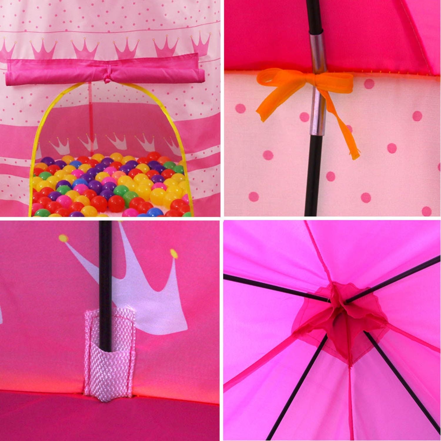 GOMINIMO Kids 12 Crowns Tent (Pink) GO-KT-109-LK